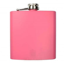 Load image into Gallery viewer, 6oz Matte Pink Hip Flask Gift Set - Engrave.ie