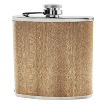 Load image into Gallery viewer, 6OZ WOOD HIP FLASK - LIGHT - Engrave.ie