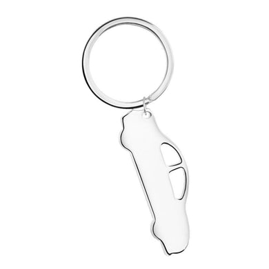 Silverplate Car Keyring - Engrave.ie