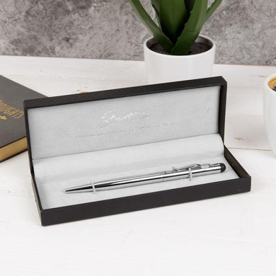 STATTON BALLPOINT STYLUS PEN - SILVER - Engrave.ie