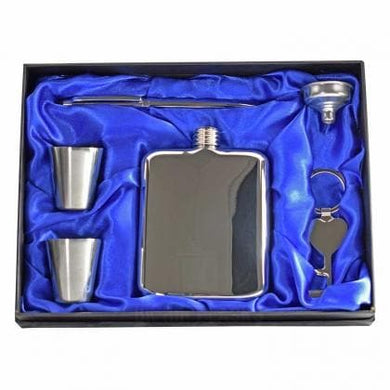 6OZ LUXURY HIP FLASK GIFT SET - Engrave.ie