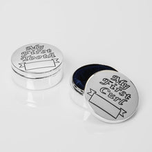 Load image into Gallery viewer, SILVERPLATED MY FIRST TOOTH &amp; CURL SET TRINKET BOX - Engrave.ie
