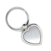 Load image into Gallery viewer, Polished Heart Keyring, 30 x 37mm - Engrave.ie
