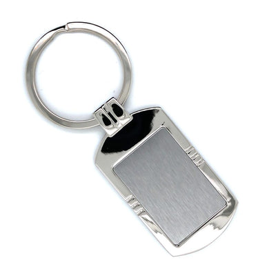 Polished Rectangle Keyring  30 x 20mm - Engrave.ie