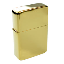 Load image into Gallery viewer, Gold Finish Brass Flip Lighter - Engrave.ie
