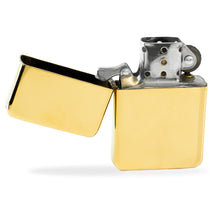 Load image into Gallery viewer, Gold Finish Brass Flip Lighter - Engrave.ie
