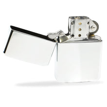 Load image into Gallery viewer, Chrome Brass Flip Lighter - Engrave.ie
