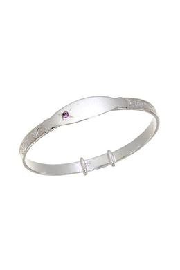 Baby Bangle sterling silver - Engrave.ie