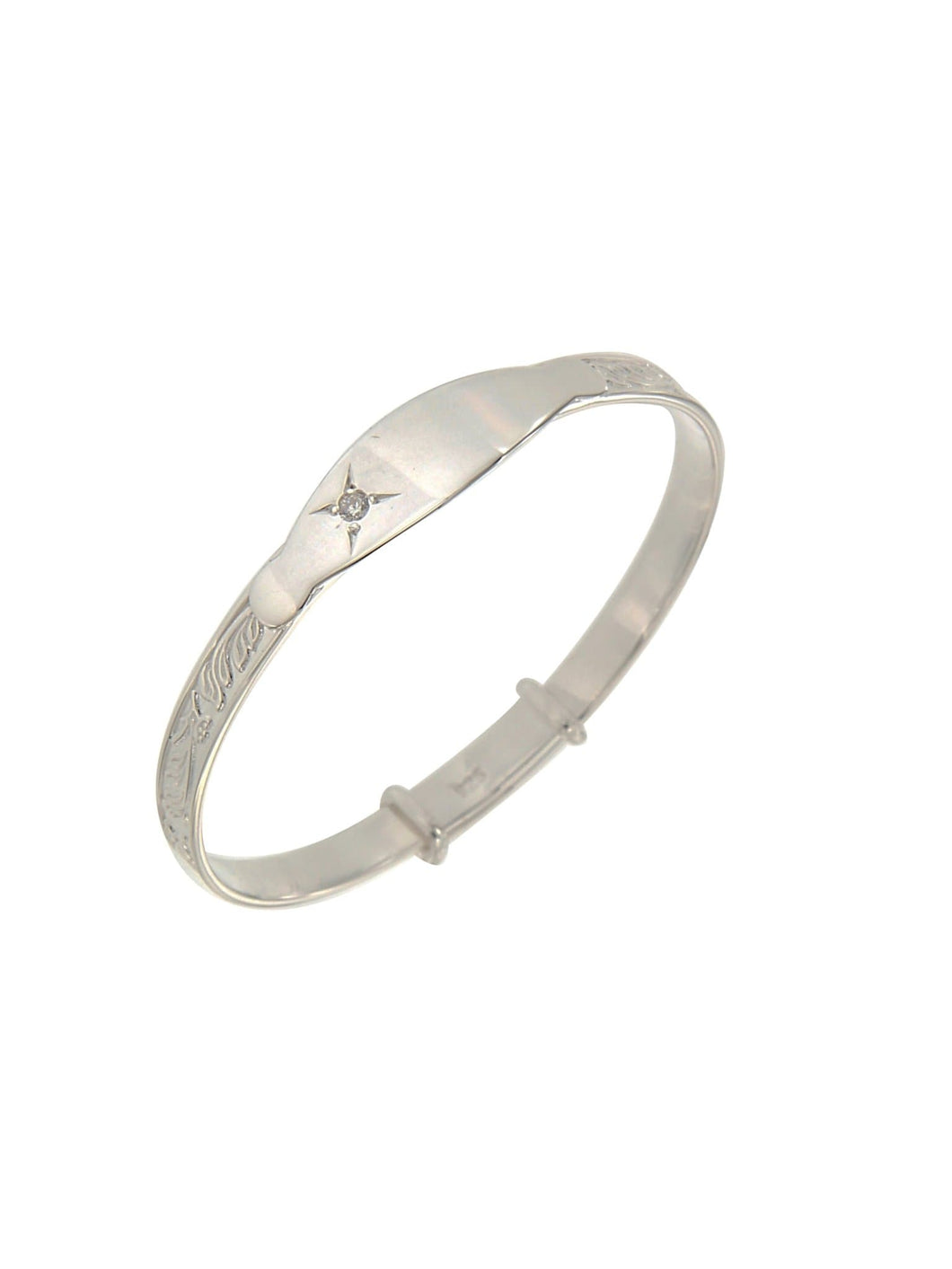 Baby Bangle sterling silver - Engrave.ie