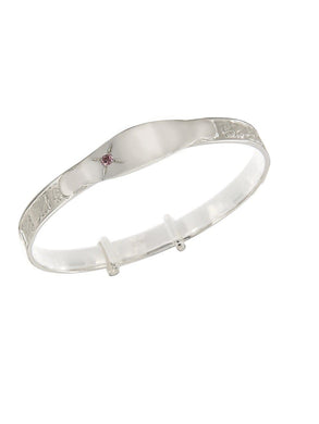 Baby Bangle sterling silver - Engrave.ie