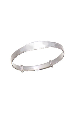 Baby Bangle sterling silver - Engrave.ie