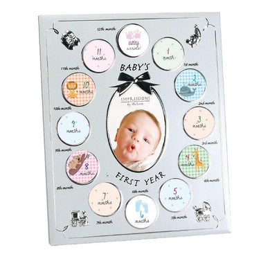 BABY'S FIRST YEAR COLLAGE PHOTO FRAME - Engrave.ie