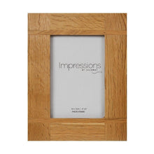 Load image into Gallery viewer, CROSS OAK FINISH WOODEN PHOTO FRAME - Engrave.ie
