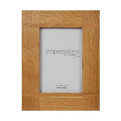 CROSS OAK FINISH WOODEN PHOTO FRAME - Engrave.ie