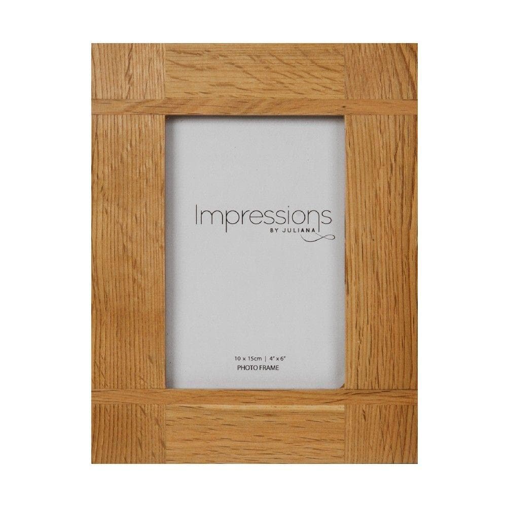 CROSS OAK FINISH WOODEN PHOTO FRAME - Engrave.ie