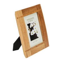 Load image into Gallery viewer, CROSS OAK FINISH WOODEN PHOTO FRAME - Engrave.ie
