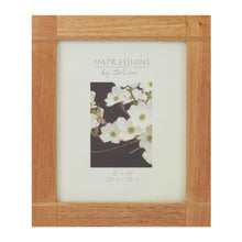 Load image into Gallery viewer, CROSS OAK FINISH WOODEN PHOTO FRAME - Engrave.ie
