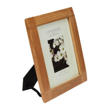 Load image into Gallery viewer, CROSS OAK FINISH WOODEN PHOTO FRAME - Engrave.ie
