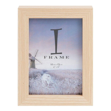 IFRAME WOOD FINISH PHOTO FRAME - Oak Colour - Engrave.ie