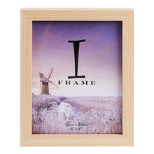 Load image into Gallery viewer, IFRAME WOOD FINISH PHOTO FRAME - Oak Colour - Engrave.ie
